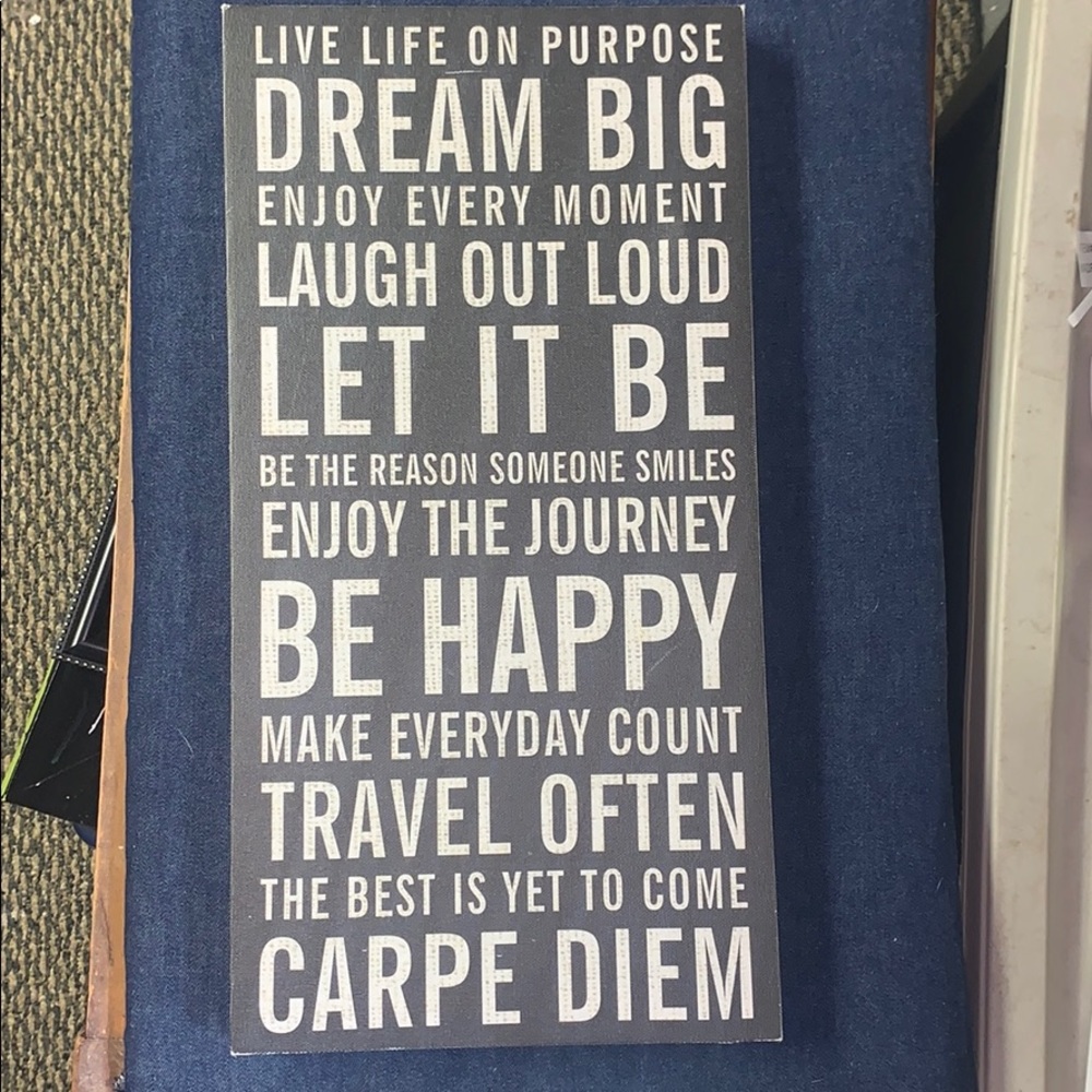Inspirational sign